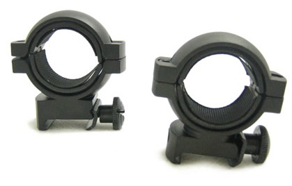 Крепления (кольца) для оптики комбинированные высокие NcSTAR R18 30 мм WEAVER RING/1" INSERTS. 